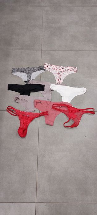 Stringi 9 szt zestaw damskie majtki