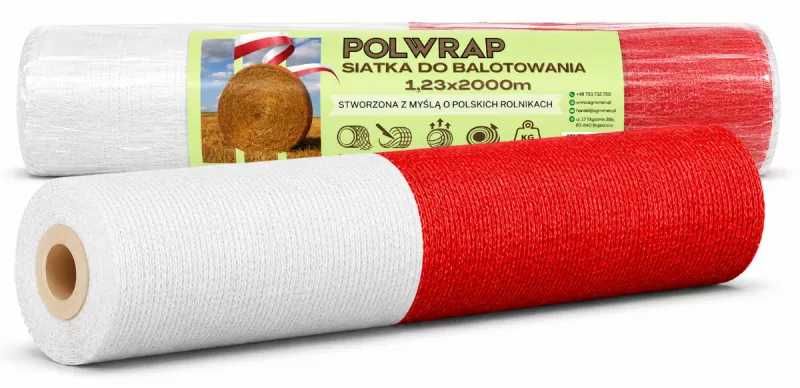 Siatka Rolnicza do Beli Belowania Słomy Siana 1,23×3000m POLWRAP