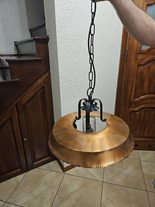 Rustykalna lampa wisząca-styl retro/loft
