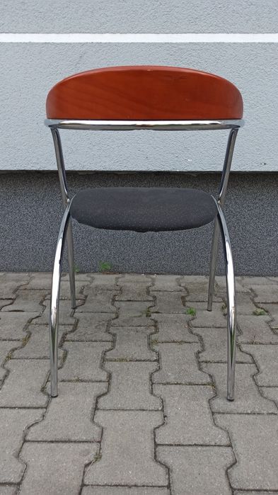 Krzesło metalowe Effezeta modern vintage Włochy PRL retro