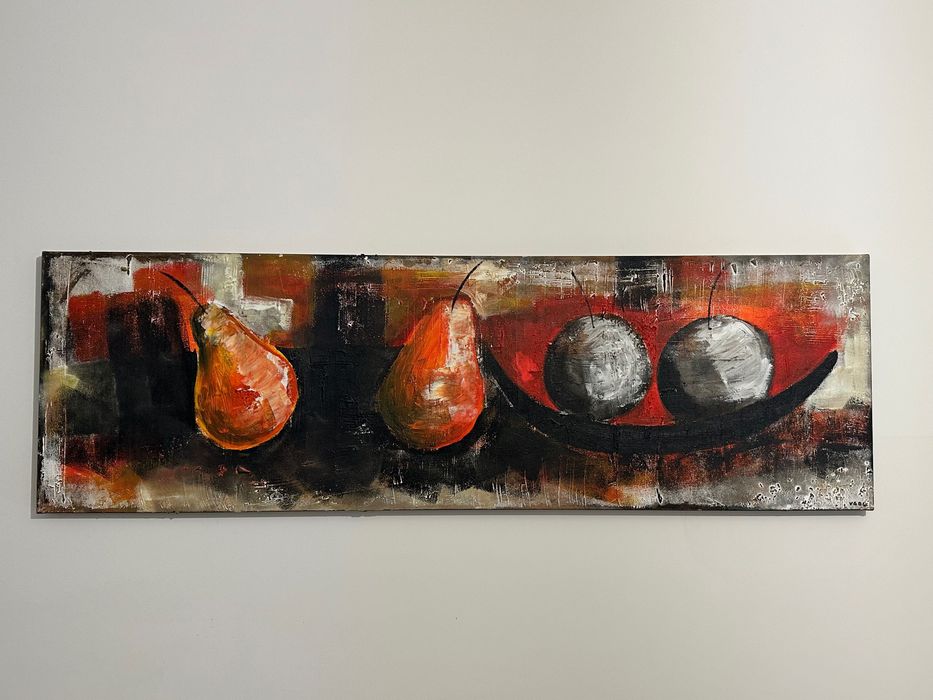 Quadro decorativo pintado a mão