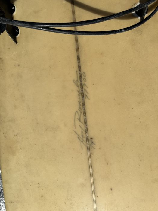 Prancha de Surf  7’4”Vintage Rusty – Assinada – Anos 70