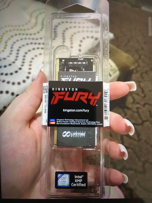 Оперативна памʼять Kingston Fury SODIMM DDR4-3200 8192 MB