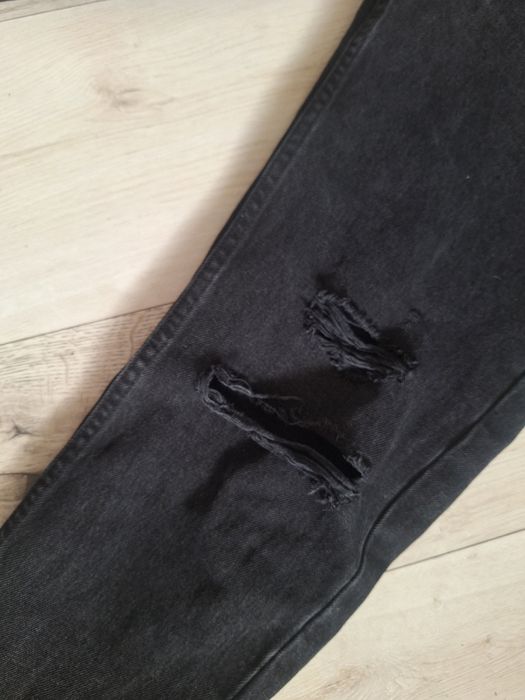 Pull&bear spodnie czarne mom fit 36