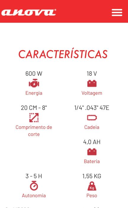 Serrote poda Anova MB600