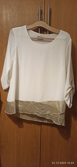 Bluzka biała elegancka r. 40