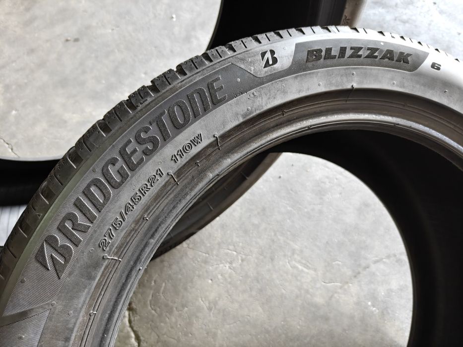 2шт Bridgestone Blizzak r21 275-45 зимові шини вживані 24року виробництва