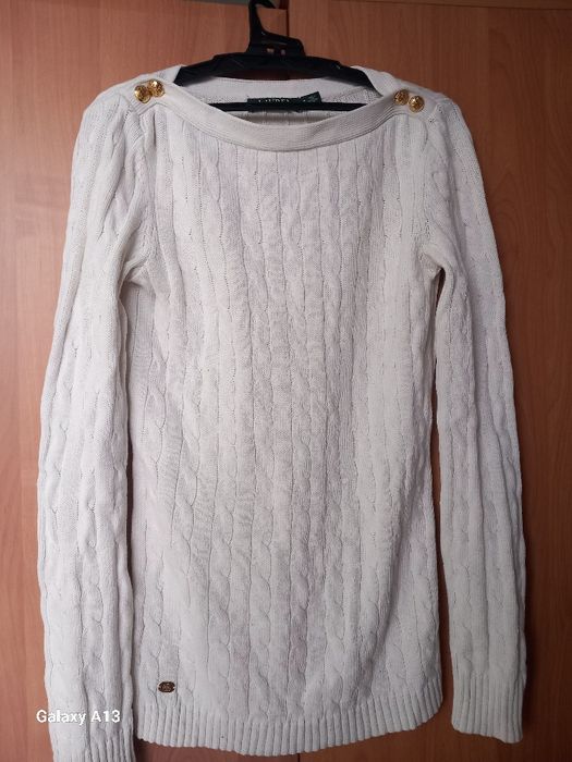 Ralph lauren oryginalny sweterek damski s bawełna