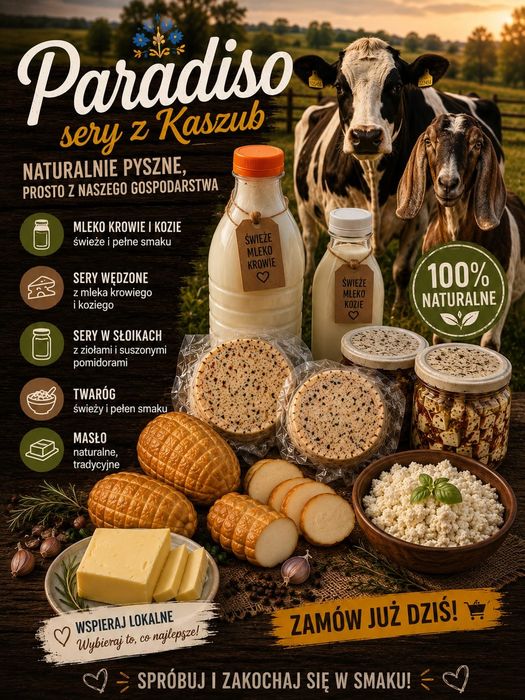 Sprzedam sery kozie, krowie