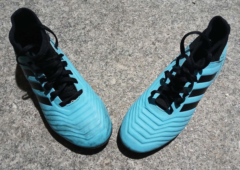 Chuteiras (futebol) Adidas Predator 19.3 FG/AG Júnior ― tamanho 37 ¹∕₃
