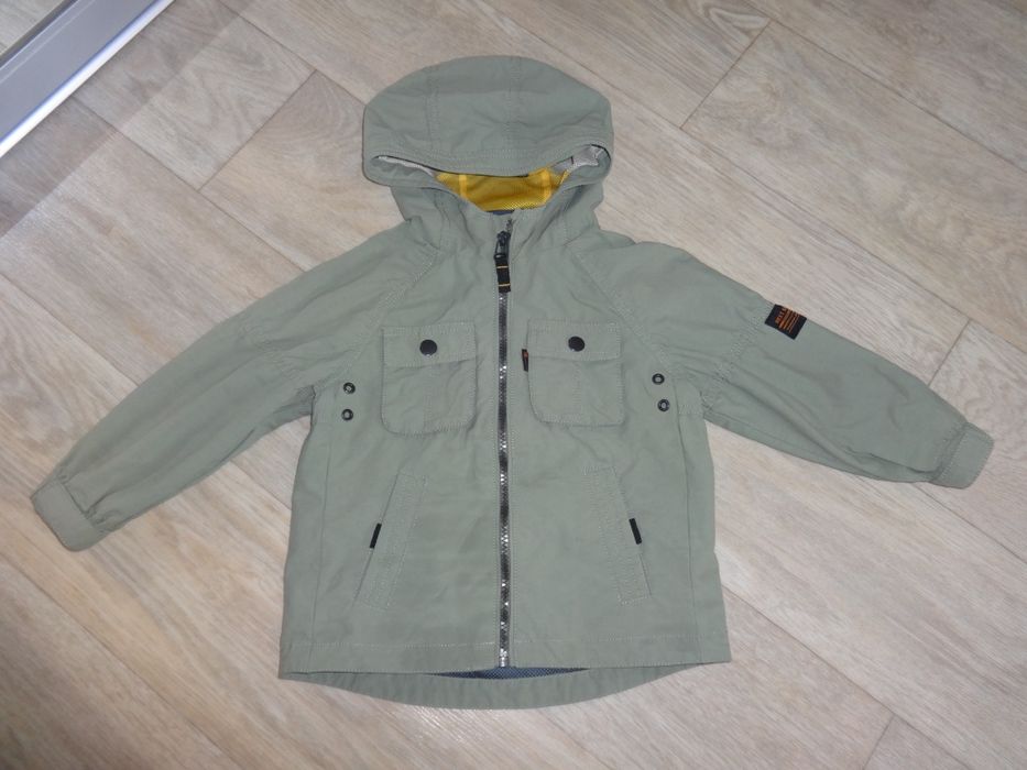 Хаки непродуваемая штормовка ветровка куртка на мальчика 2 3 92-100