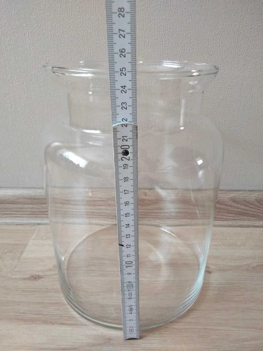 Szklany pojemnik, słój na kwiaty, świece lub inne dekoracje