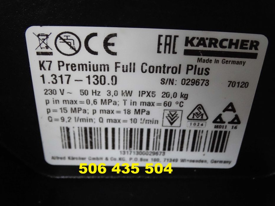Myjka Ciśnieniowa Karcher K 7 Premium