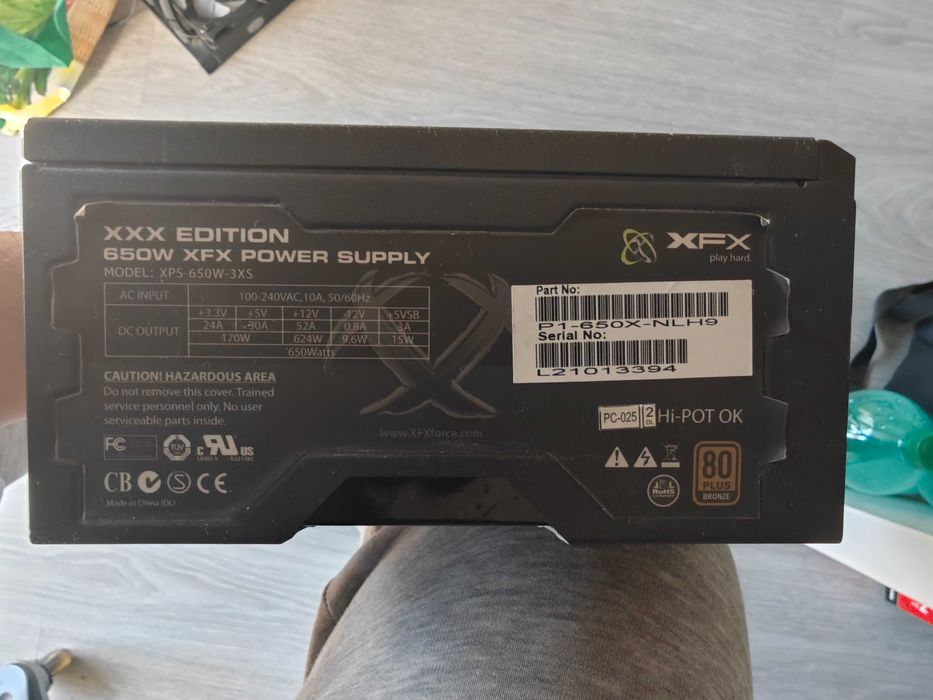 PSU Fonte de Alimentação XFX 650W XXX Edition 80 Plus Bronze