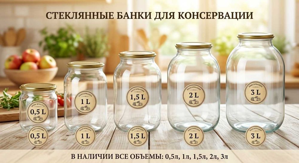 Стеклянные банки б/у
