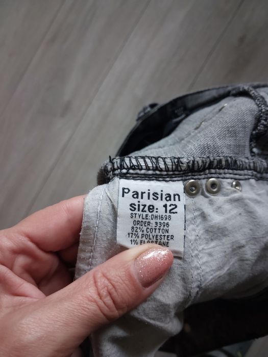Spodnie dżinsy L 40 szare