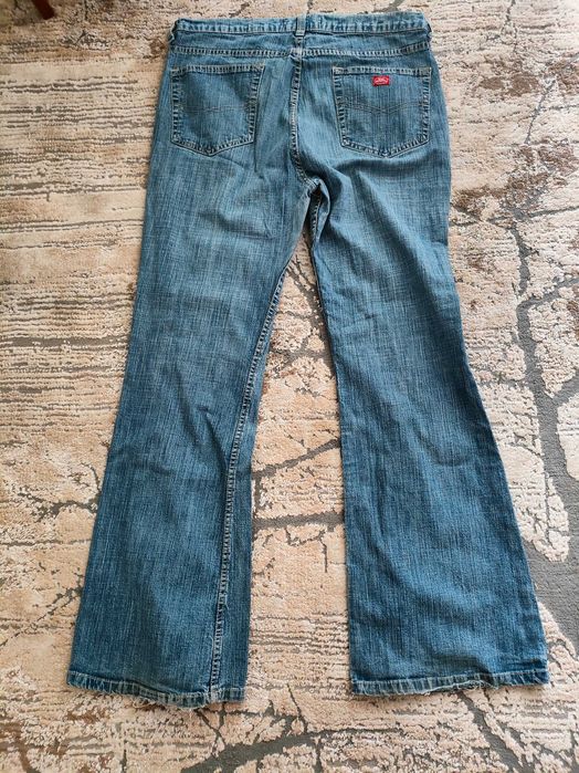 Spodnie jeansy dzwony z krzyżami Y2K ala chrome hearts