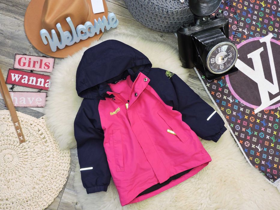 Bergans of Norway - kurteczka waterproff fuksja , odblaski r 98
