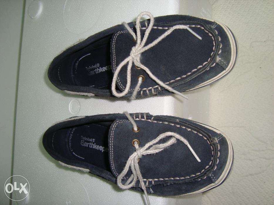 Sapatos de Vela Timberland nº 33 menino azuis em camurça