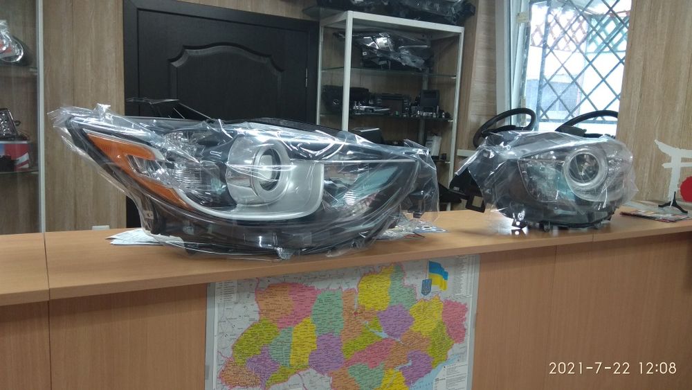 Фары Мазда СХ5 2013-2020 комплект лэд и галогены качественные