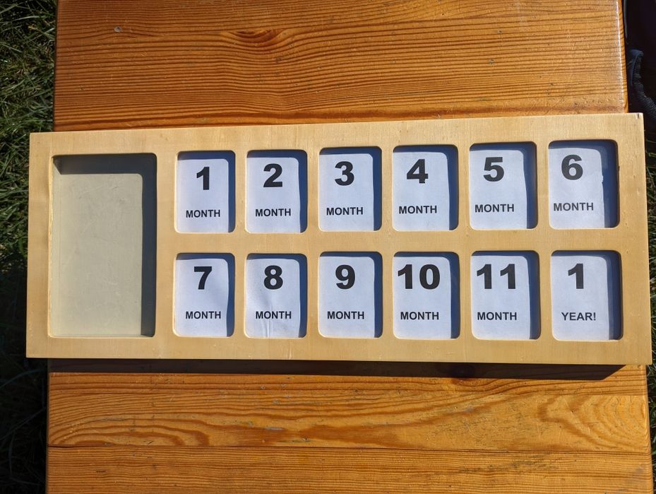 Ramka drewniana pierwszy rok życia