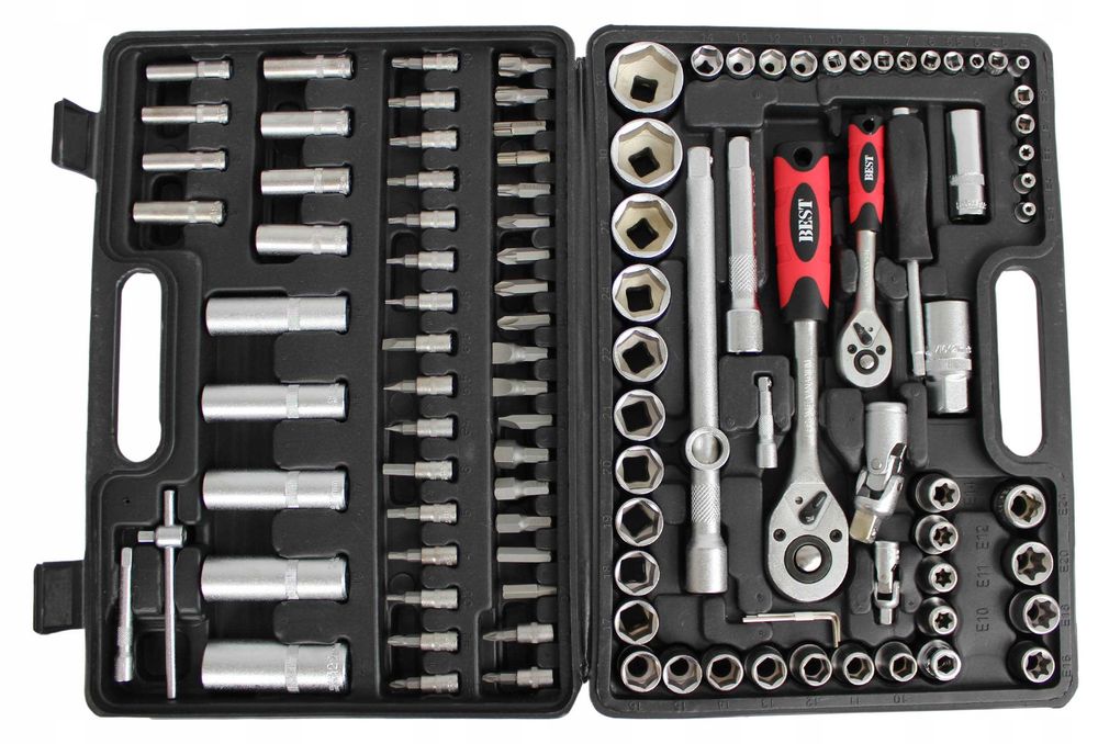 Zestaw kluczy nasadowych kluczy klucze nasadowe torx nasadki 108el