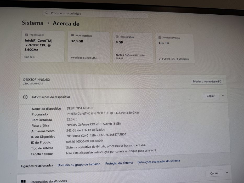 PC Gaming i7-9700K RTX 2070 Super 32GB DDR4 | SSD | RM750x Gold