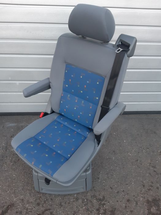 VW t5 t6 fotel obrotowy niebieski L LLL siedzenie Multivan