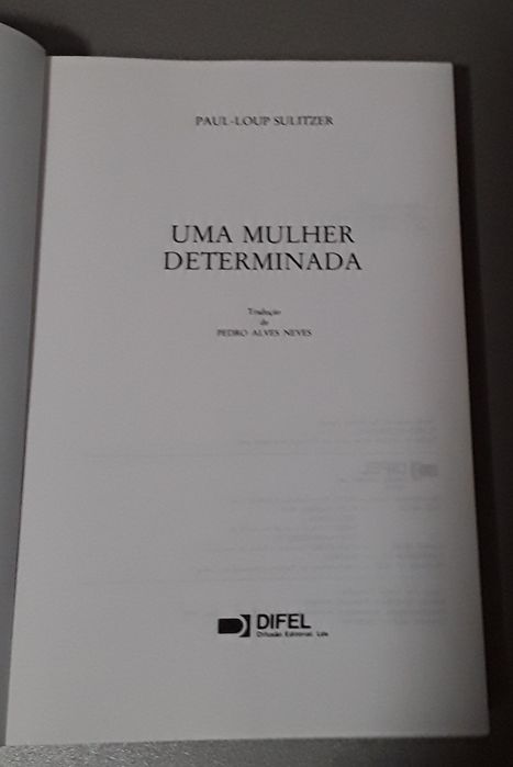 Livro: Uma Mulher Determinada, de Sulitzer