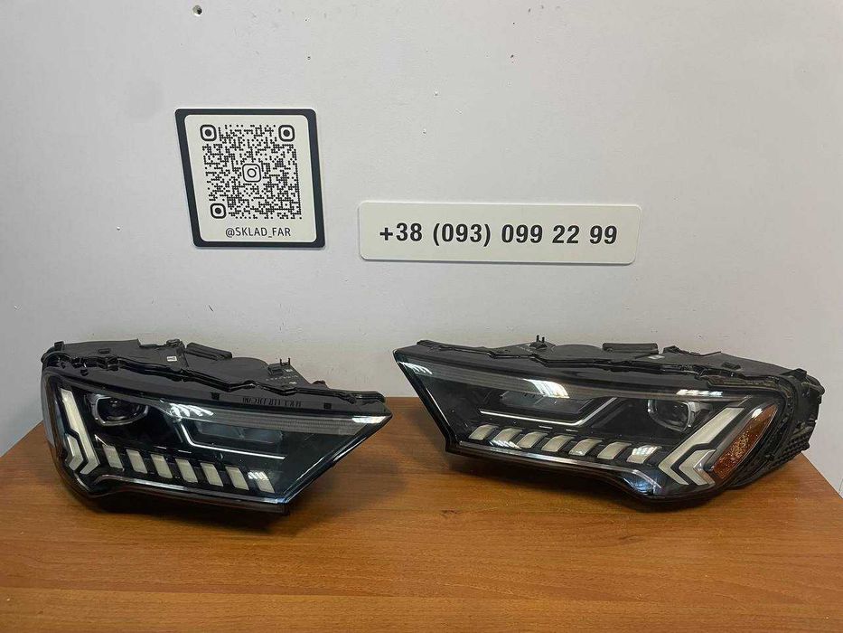 Фара фары Audi Q7 4m рест США USA matrix full  led лед ліва левая