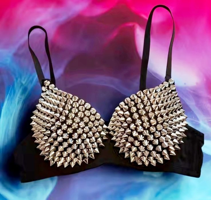 Biustonosz kolce ćwieki SWAG alternative y2k ghotic 80 CD