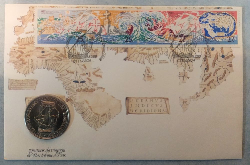 Moeda Comemorativa dos 500 anos da viagem de Bartolomeu Dias