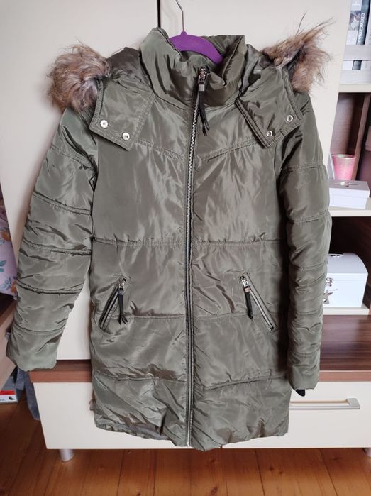 Kurtka zimowa parka S płaszcz płaszczyk