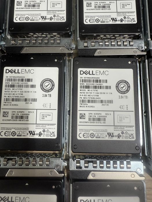 Samsung SSD диски Dell EMC 3.84 TB (SAS 12Gbps) 100% здоровʼя