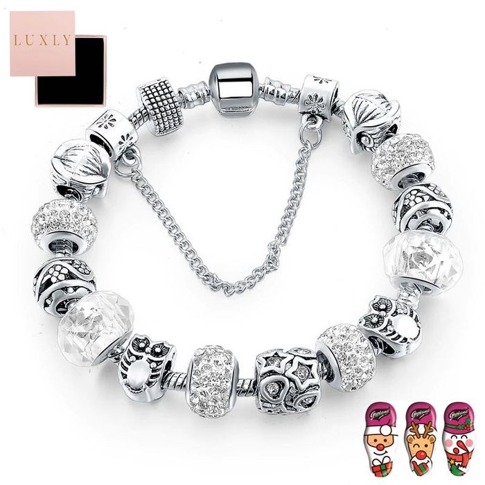 Bransoletka Modułowa Srebrna Do Pandora Charms Beads LIKWIDACJA SKLEPU