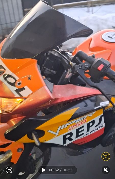 Продам мотоцикл Viper v250cr на повному бойовому ходу все робить