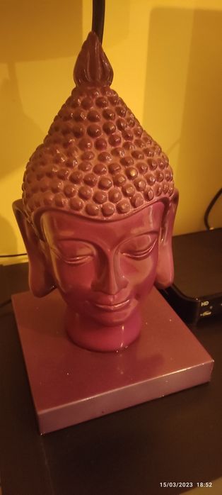 Candeeiro buda cor indigo lâmpada normal