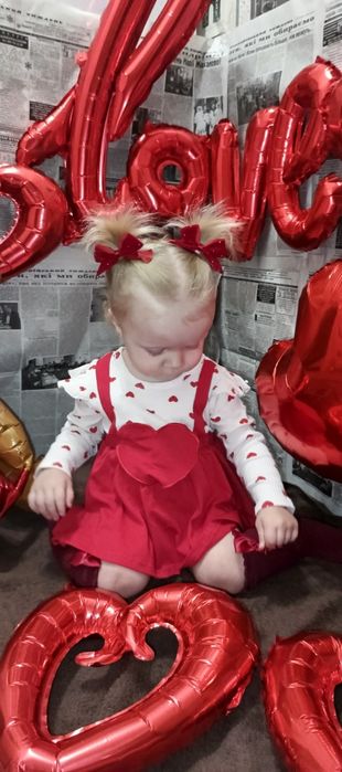 Сукня в сердечка