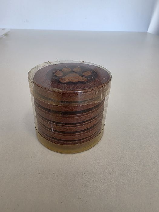 Cheetah Paw — Bases Para Copos em Madeira (Set Novo Selado)