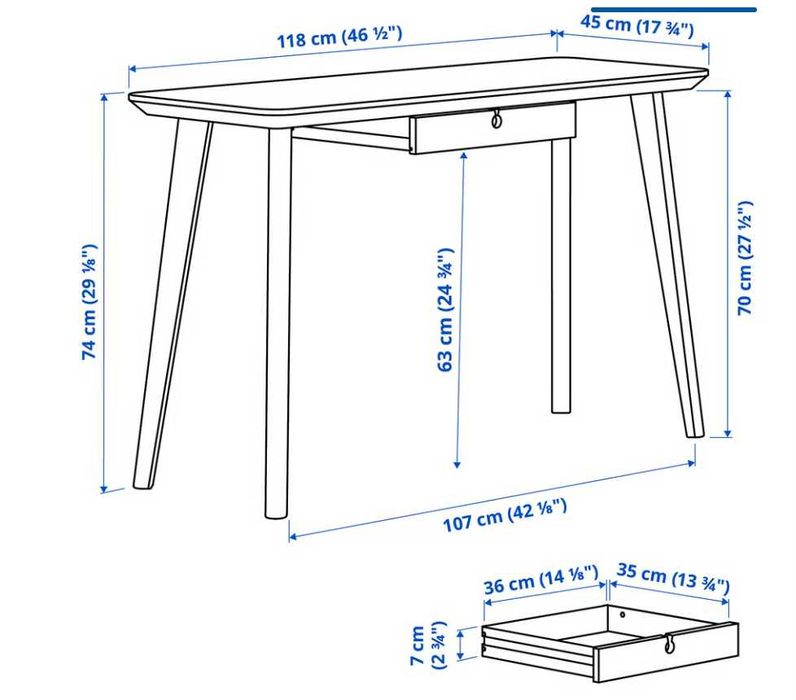 IKEA Desk [Model: LISABO]