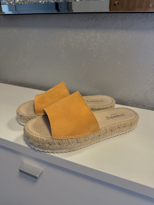 Espadryle espadrij pomarańczowe