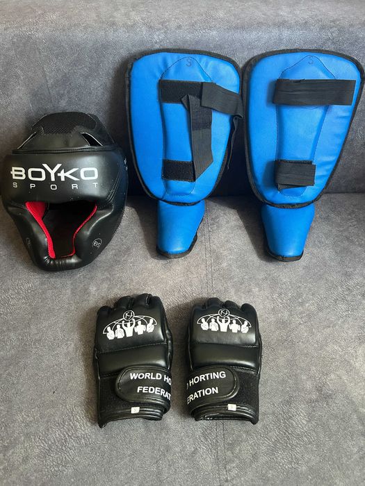 Детский шлем для бокса, кикбоксинга, единоборств Boyko-Sport №3 р.М
