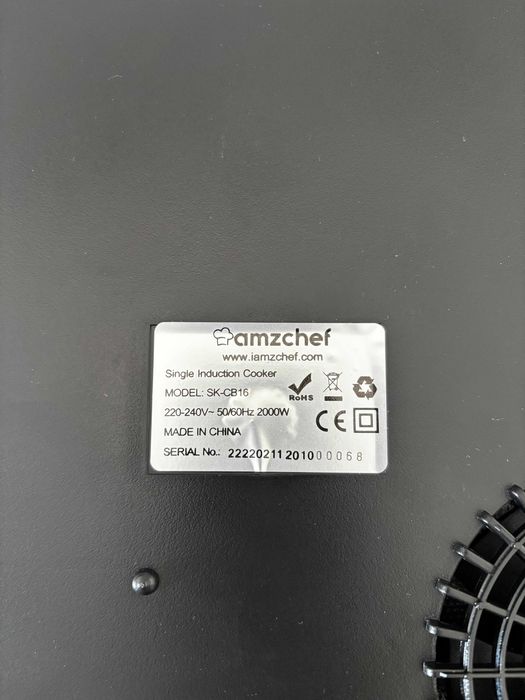 Placa de indução portátil 1 fogo - Amzchef 2000W