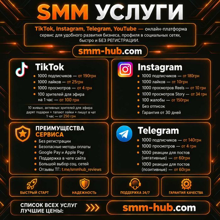 Подписчиков ТикТок Инстаграм Телеграм Viber Раскрутка Реклама
