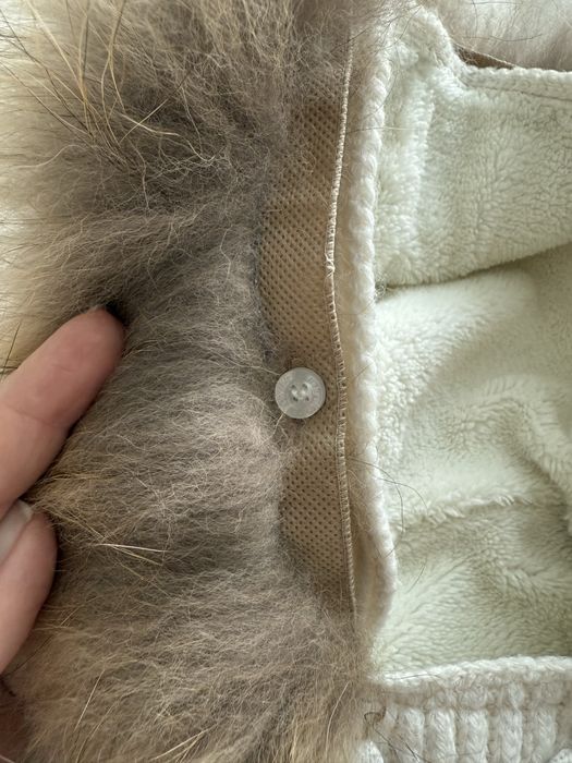 Теплий вʼязаний комбінезон Baby Mio 12-18 місяців, чобітки в подарунок