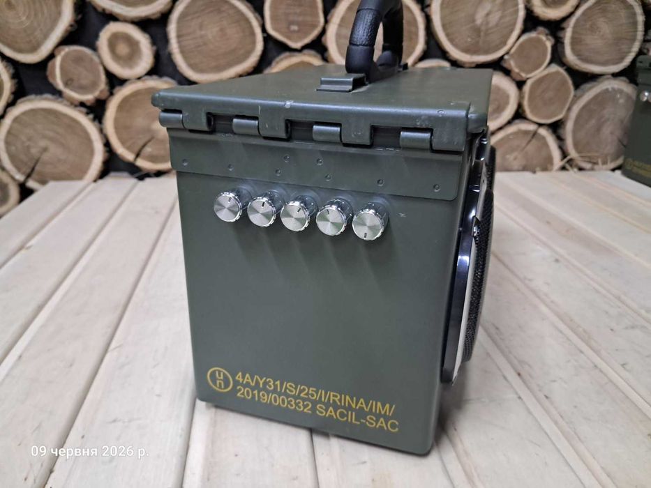 Музичний центр з цинка від патронів 12.7 мм Browning M2 з bluetooth