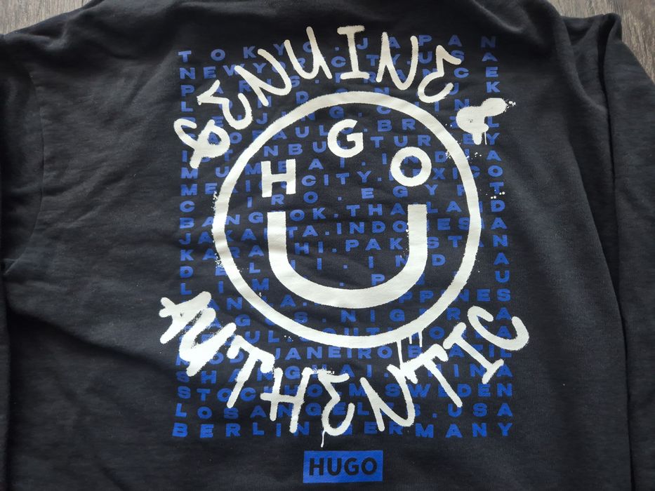 HUGO Boss bluza z kapturem hoodie dres bluzka sweter męska oversize L