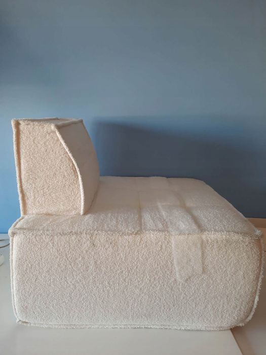 Sofa Sherpa dla dziecka fotel PurrJoys beżowy modułowy kanapa