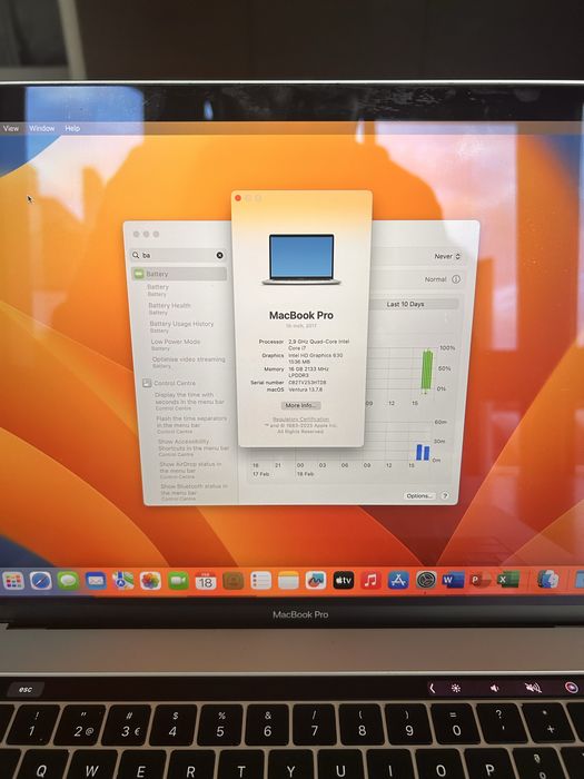 MacBook Pro 15” 2017 i7 2.9GHz | 16GB RAM | Excelente estado