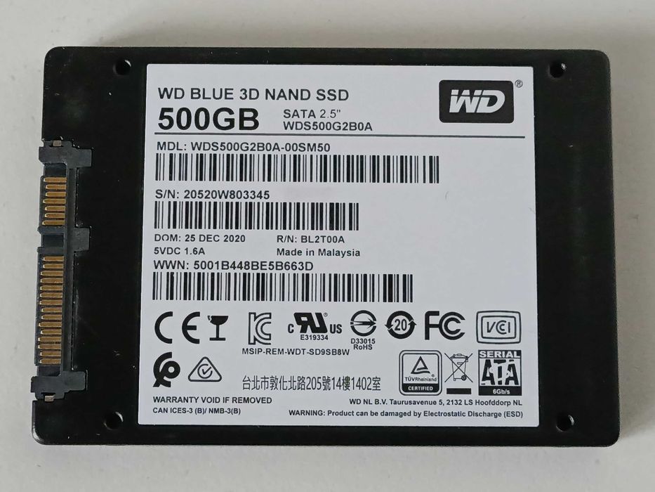 500Gb SSD диск WD SATA 2.5"
